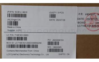 Lenovo 5CB1L14918 Tastatur inkl. Topcase ASM_UK L82XR NFP ABNBL