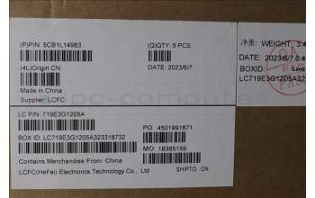 Lenovo 5CB1L14983 Tastatur inkl. Topcase ASM_NORDIC L82XRNFPAGBL