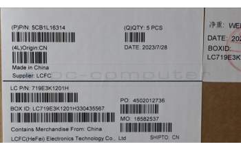 Lenovo 5CB1L16314 Tastatur inkl. TopcaseASM_EUROENGL82XSFPW/SCREW