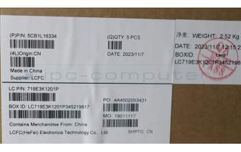 Lenovo 5CB1L16334 Tastatur inkl. Topcase ASM_TC L82XS FP W/SCREW