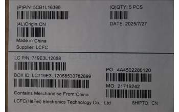 Lenovo 5CB1L16386 Tastatur inkl. Topcase ASM_HUN L82XQ AB BL