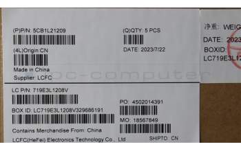 Lenovo 5CB1L21209 Tastatur inkl. Topcase ASM_NORDIC L82XQ ABFPBL