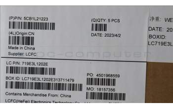 Lenovo 5CB1L21223 Tastatur inkl. Topcase ASM_ITA L82XQ ABFP NBL