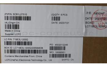 Lenovo 5CB1L27510 Tastatur inkl. Topcase deutsch L82XQ AG BL