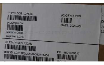 Lenovo 5CB1L27558 Tastatur inkl. Topcase ASM_BUL L82XQ AG NBL