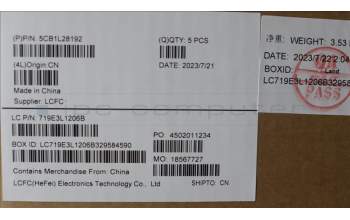 Lenovo 5CB1L28192 Tastatur inkl. Topcase deutsch L82XQ AGFP BL