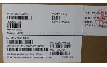 Lenovo 5CB1L28207 Tastatur inkl. Topcase schweiz L82XQ AGFP BL