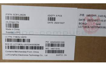 Lenovo 5CB1L28226 Tastatur inkl. Topcase ASM_FRA L82XQ AGFP NBL