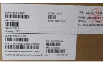 Lenovo 5CB1L28251 Tastatur inkl. Topcase ASM_EURO ENG L82XQ FBBL