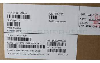 Lenovo 5CB1L28261 Tastatur inkl. Topcase ASM_ITA L82XQ FB BL