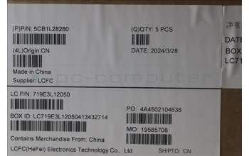 Lenovo 5CB1L28280 Tastatur inkl. Topcase spanisch L82XQ FB NBL