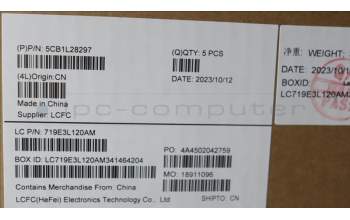 Lenovo 5CB1L28297 Tastatur inkl. Topcase ASM_BEL L82XQ FB NBL