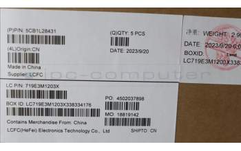 Lenovo 5CB1L28431 Tastatur inkl. Topcase ASM_UK L82XN FP AB BL