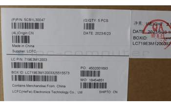 Lenovo 5CB1L30047 Tastatur inkl. Topcase ASM_EURO ENGL82XNFPAGBL