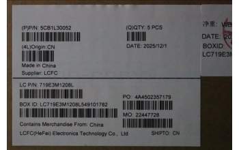 Lenovo 5CB1L30052 Tastatur inkl. Topcase ASM_GRE L82XN FP AG BL