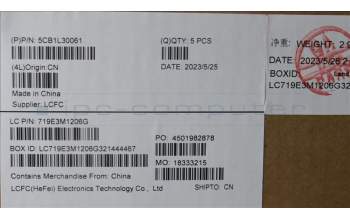 Lenovo 5CB1L30061 Tastatur inkl. Topcase ASM_NORDIC L82XN FPAGBL