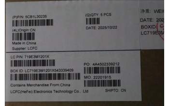 Lenovo 5CB1L30235 Tastatur inkl. Topcase ASM_CZE/SLK L82XN NFPAG