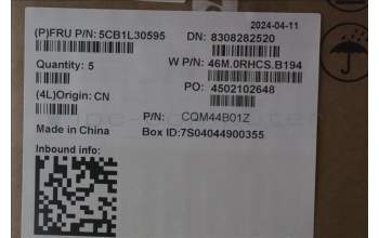 Lenovo 5CB1L30595 Tastatur inkl. Topcase ASM_UK W 82Y0 AB BL