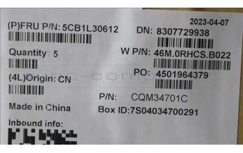 Lenovo 5CB1L30612 Tastatur inkl. Topcase ASM_HBW W 82Y0 AB BL