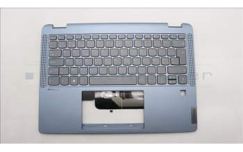 Lenovo 5CB1L30742 C-Cover with keyboard, Belgian, Stone Blue, Backlight, UK