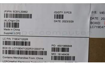 Lenovo 5CB1L30862 Tastatur inkl. Topcase ASM_USA ENGL82WKONGYRGB