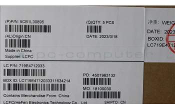 Lenovo 5CB1L30895 Tastatur inkl. Topcase ASM_FRA L82WK ONGY WH