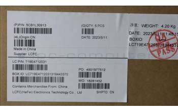 Lenovo 5CB1L30913 Tastatur inkl. Topcase ASM_THAI L82WK ONGY WH
