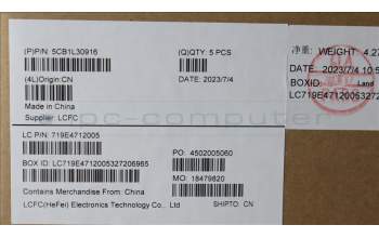 Lenovo 5CB1L30916 Tastatur inkl. Topcase ASM_UKR L82WK ONGY WH