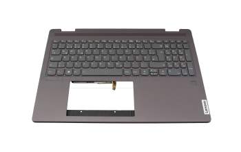 5CB1L31845 Original Lenovo Tastatur inkl. Topcase DE (deutsch) grau/grau mit Backlight