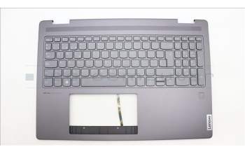 Lenovo 5CB1L31851 C-Abdeckung mit Tastatur, Spanisch, sturmgrau, Fingerabdruckleser