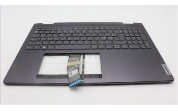 Lenovo 5CB1L31879 C-Abdeckung mit Tastatur, Skandinavien, Sturmgrau, Ohne_Fingerabdruckscanner