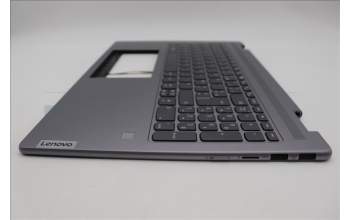Lenovo 5CB1L32690 C-Abdeckung mit Tastatur, Französisch, Arktisgrau, Fingerabdruck