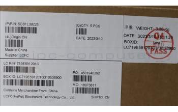 Lenovo 5CB1L39228 Tastatur inkl. Topcase ASM_ENG L82WR RGB WTWOL