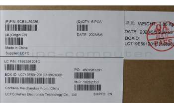 Lenovo 5CB1L39236 Tastatur inkl. TopcaseASM_FRA/ENGL82WRRGBWTWOL