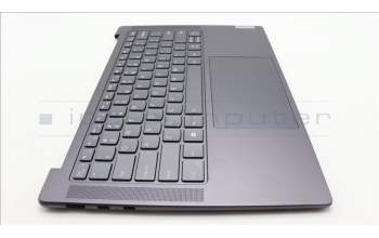 Lenovo 5CB1L39386 C-Abdeckung mit Tastatur, USA – Englisch, Sturmgrau