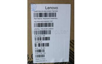 Lenovo 5CB1L39433 C-Abdeckung mit Tastatur, Italienisch, sturmgrau