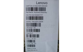 Lenovo 5CB1L39536 Tastatur inkl. Topcase deutsch H 82Y7 TT NPS