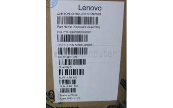 Lenovo 5CB1L40698 Tastatur inkl. Topcase ASM_RUS H 82Y7 TT PS