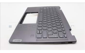 Lenovo 5CB1L40779 C-Abdeckung mit Tastatur, Slowenisch, sturmgrau, Fingerabdruckleser