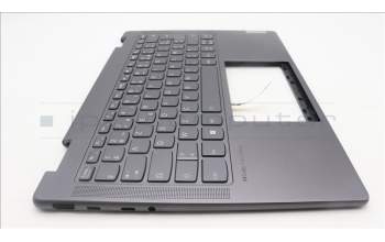 Lenovo 5CB1L40845 C-Abdeckung mit Tastatur, Französisch, Sturmgrau, Ohne_Fingerabdruckscanner