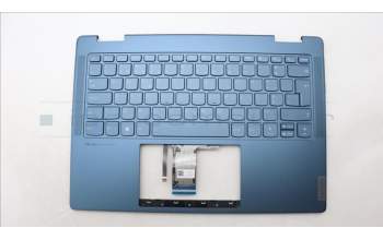 Lenovo 5CB1L40861 C-Abdeckung mit Tastatur, Portugiesisch, Aquamarinblau, Ohne_Fingerabdruckscanner