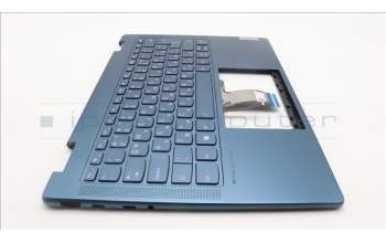 Lenovo 5CB1L40873 C-Abdeckung mit Tastatur, Bulgarisch, aquamarinblau, Ohne Fingerabdruck, GB