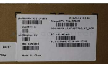 Lenovo 5CB1L40885 Tastatur inkl. Topcase ASM_KOR C21JC MGBL