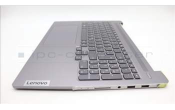 Lenovo 5CB1L44964 C-Abdeckung mit Tastatur, Deutsch, Arktisgrau
