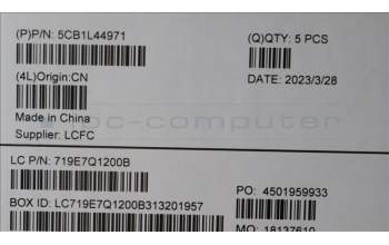 Lenovo 5CB1L44971 Tastatur inkl. Topcase ASM_JPN L83AQ A/G