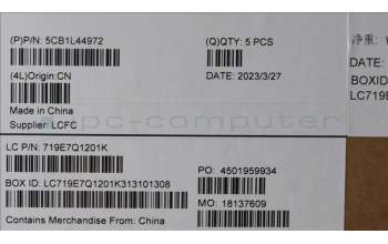 Lenovo 5CB1L44972 Tastatur inkl. Topcase ASM_KOR L83AQ A/G