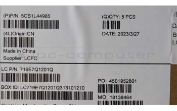 Lenovo 5CB1L44985 Tastatur inkl. Topcase ASM_USA ENG L83AQ A/G