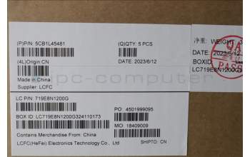 Lenovo 5CB1L45481 Tastatur inkl. Topcase ASM_ENG L82X7 AB NBL
