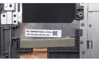 Lenovo 5CB1L45718 C-Abdeckung mit Tastatur, Englisch (US, Euro), arktisgrau, Hintergrundbeleuchtung