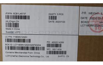 Lenovo 5CB1L45737 C-Abdeckung mit Tastatur, Schweiz, arktisgrau, Hintergrundbeleuchtung